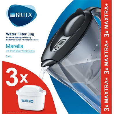 Brita BRH1039274 Marella Cool 2,4l grafitszürke vízszűrő kancsó