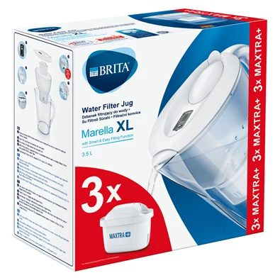 Brita BRH1039273 Marella Memo Maxtra+ 2,4l fehér vízszűrő kancsó