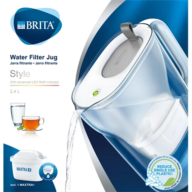 Brita BRH1039278 Sytle Maxtra+ 2,4l szürke vízszűrő kancsó