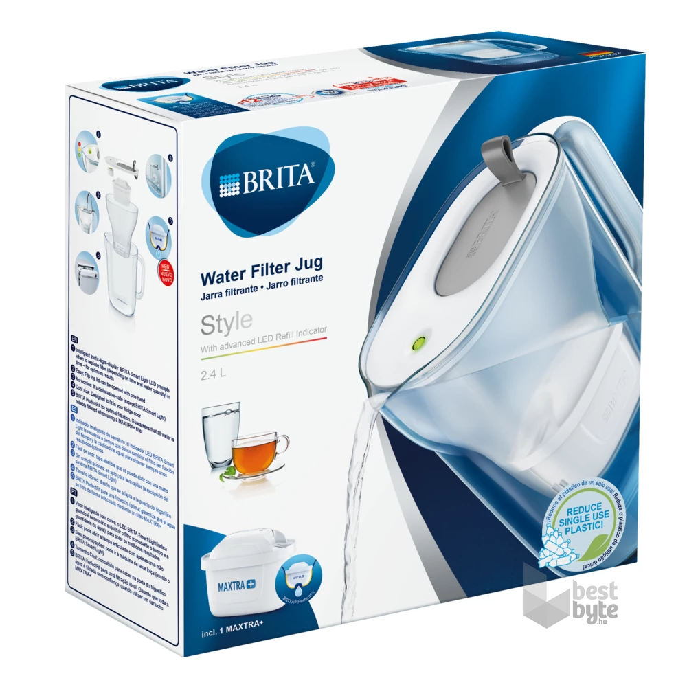 Brita BRH1039278 Sytle Maxtra+ 2,4l szürke vízszűrő kancsó