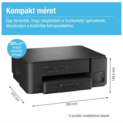 Brother DCP-T435W (A4,16 lap/perc,WiFi/USB,6000x1200dpi,manuál duplex,128MB) színes multifunkciós tintasugaras nyomtató