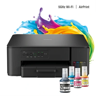 Brother DCP-T435W (A4,16 lap/perc,WiFi/USB,6000x1200dpi,manuál duplex,128MB) színes multifunkciós tintasugaras nyomtató