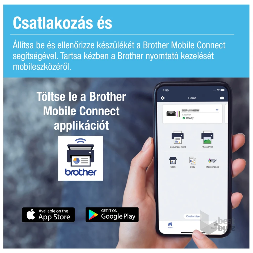 Brother DCP-T735W (16 lap/perc, WiFi/USB, 6000x1200dpi, ADF, duplex, 128MB) színes multifunkciós tintasugaras nyomtató