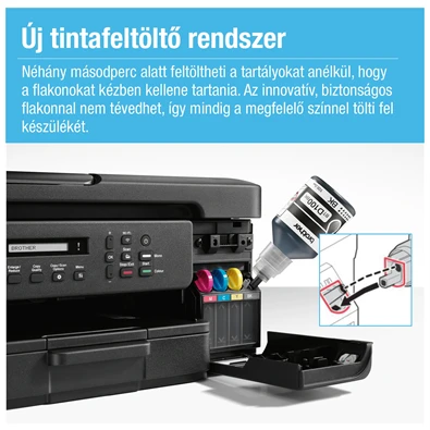 Brother DCP-T735W (16 lap/perc, WiFi/USB, 6000x1200dpi, ADF, duplex, 128MB) színes multifunkciós tintasugaras nyomtató