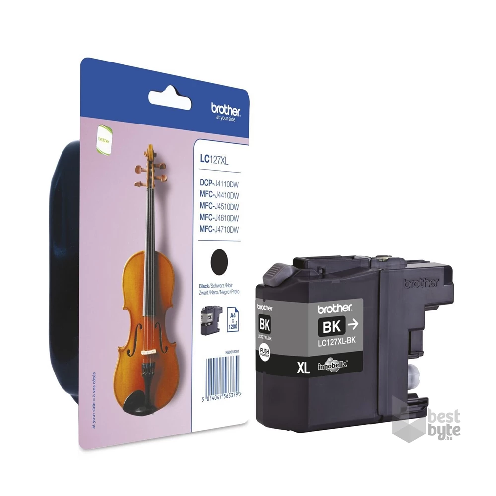 Brother LC127XLBK Tintapatron XL, fekete