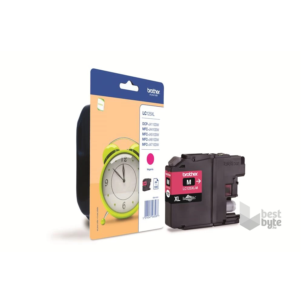 Brother LC125XLM Tintapatron XL, magenta