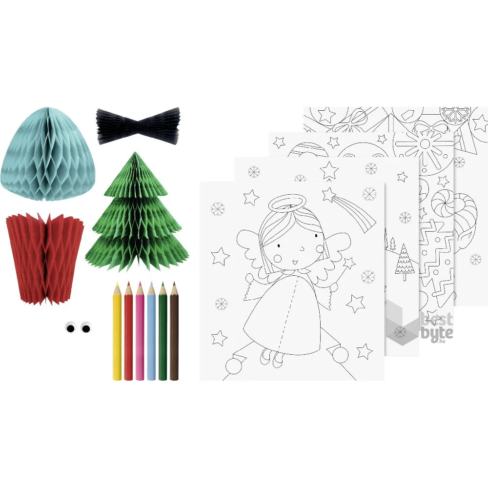 Brunnen 3D Colouring Set Karácsony színező szett