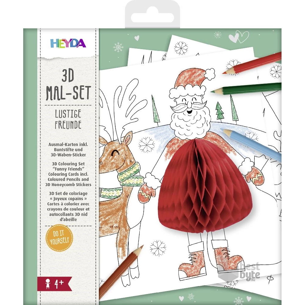 Brunnen 3D Colouring Set Kedves állatok színező szett
