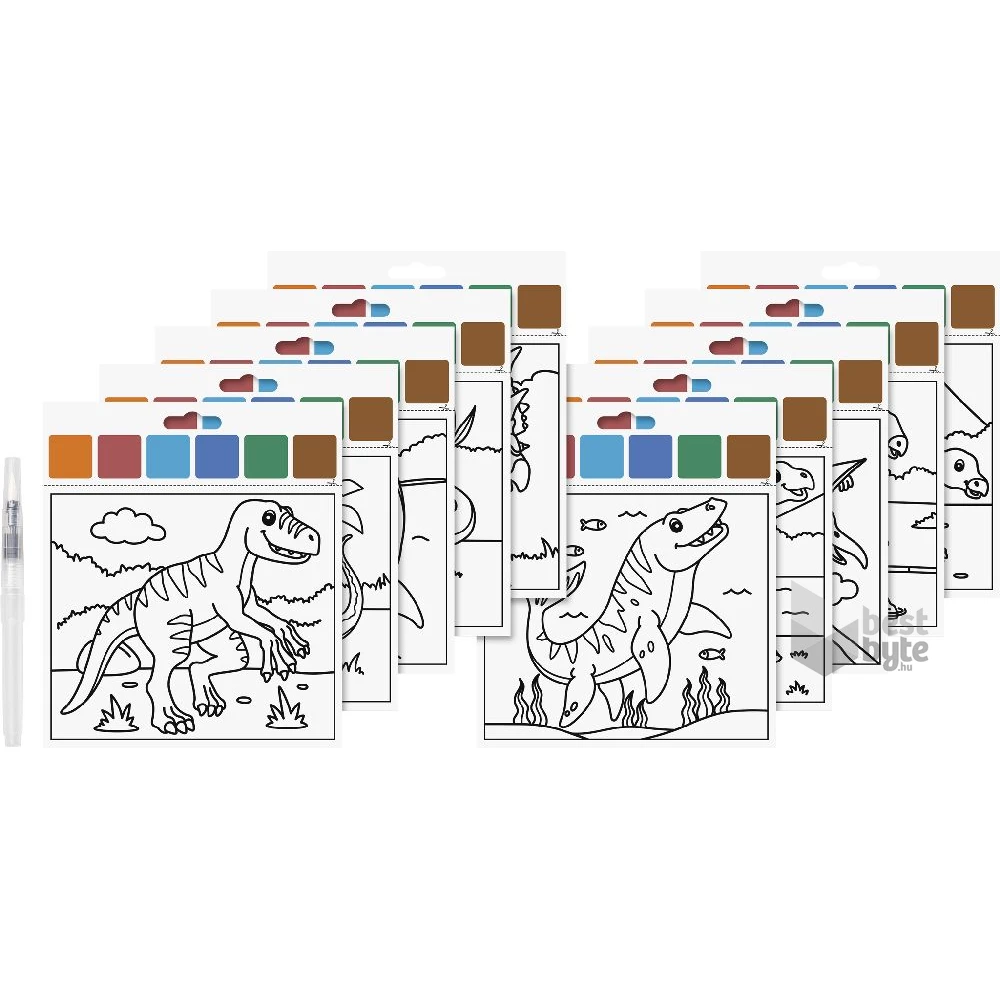 Brunnen Colouring Set Dinoszaurusz kifestő szett