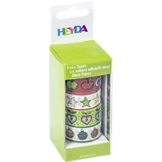 Heyda 4 db-os Alma dekor ragasztószalag