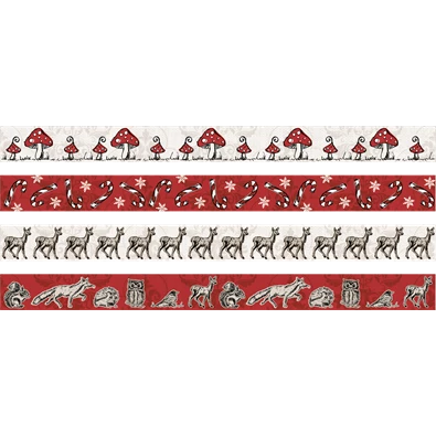 Heyda 4 db-os Gomba dekor ragasztószalag