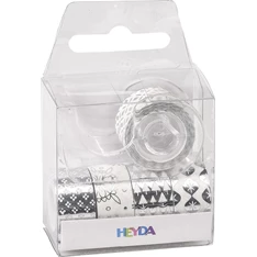 Heyda 5 db-os ezüst I. mini dekor ragasztószalag