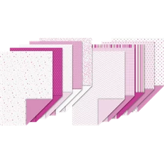 Heyda Pink A4 20 lapos kartonlap szett
