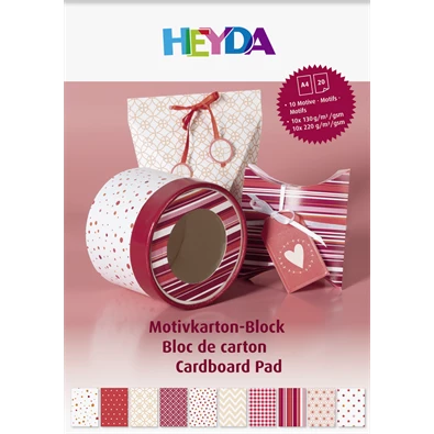 Heyda Piros A4 20 lapos kartonlap szett