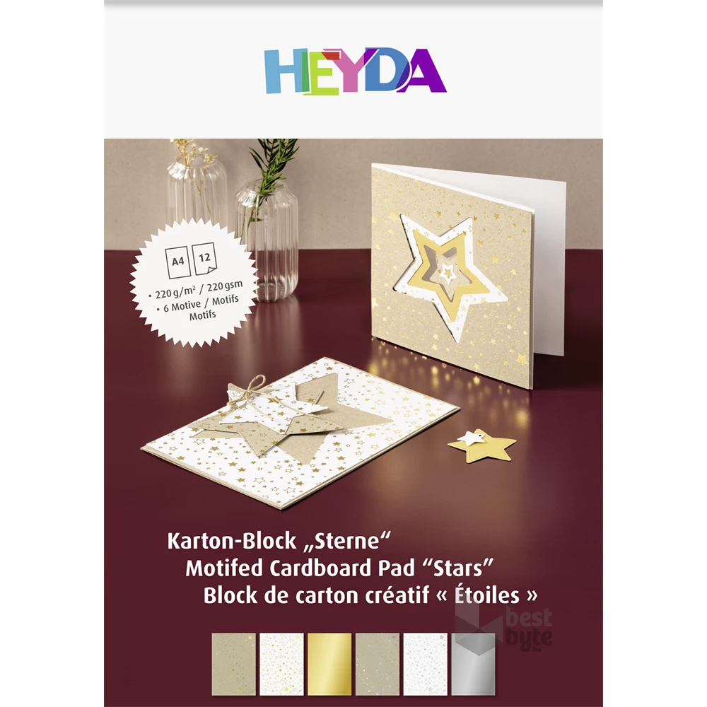 Heyda Star A4 12 lapos kartonlap szett