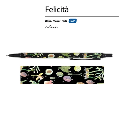 Bruno Visconti Felicita Botany 0,7 mm, kék, fém golyóstoll
