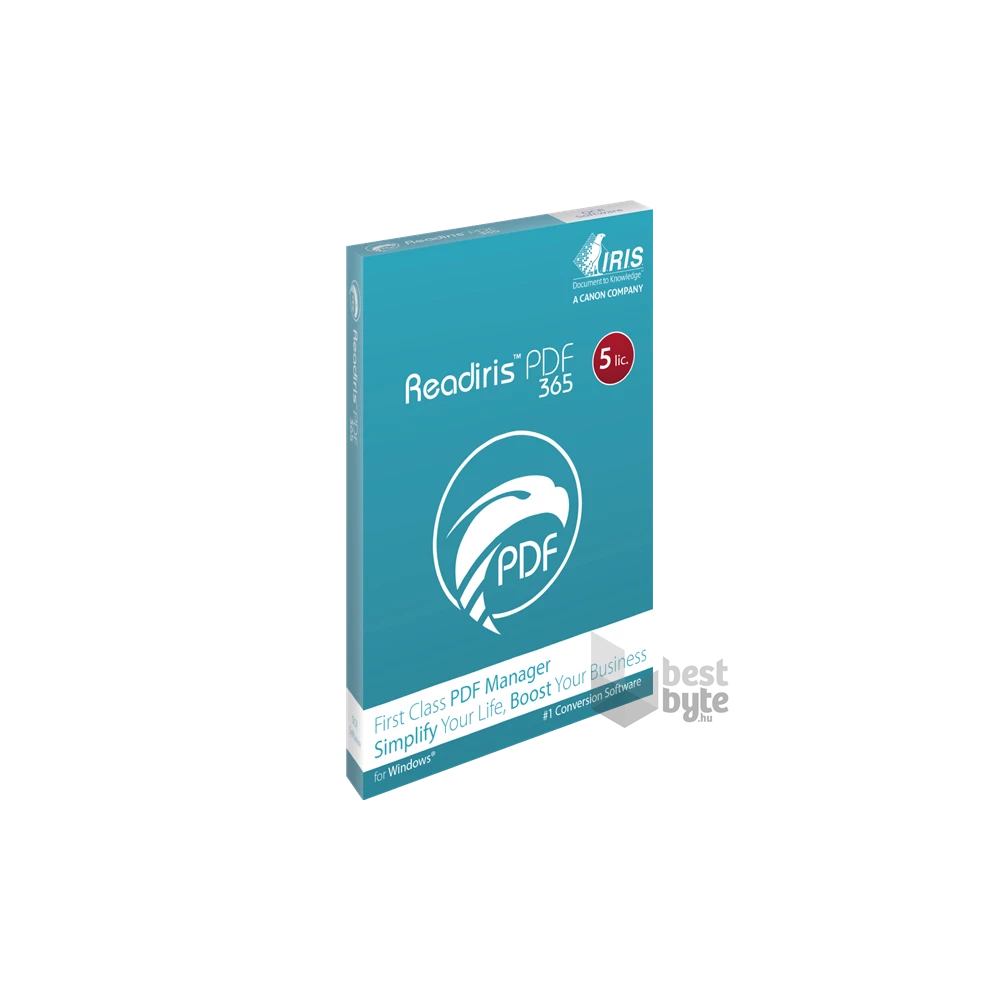 CANON IRIScan Readiris PDF Family 365 - 5lic Win - Box PDF Manager