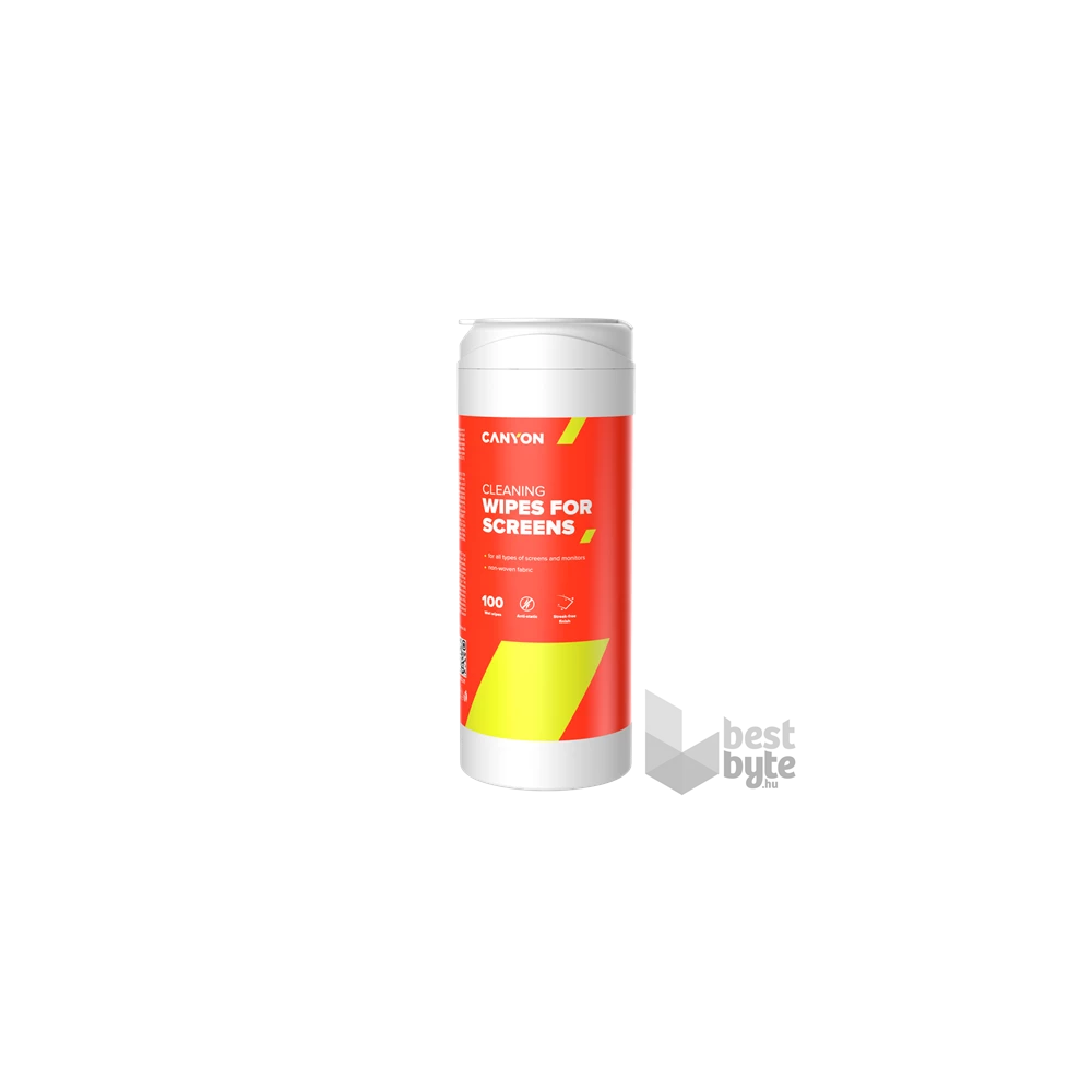 CANYON CNE-CCL11 100db antisztatikus nedvesített kijelzőtisztító kendő