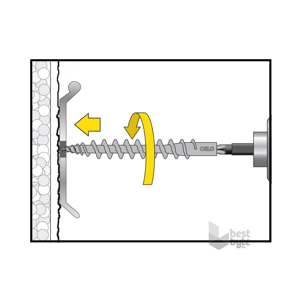 CELO 4,5 x 25 TX25 V2A EPDM tömítéssel 50 db / doboz bádogos csavar