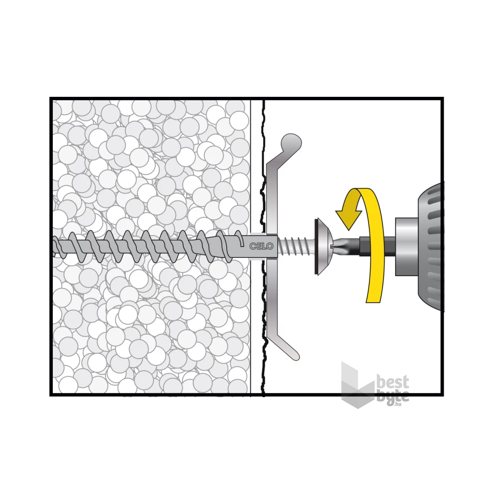 CELO 4,5 x 25 TX25 V2A EPDM tömítéssel 50 db / doboz bádogos csavar