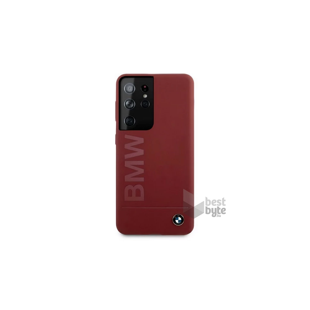 CG Mobile BMHCS21LSLBLRE BMW Galaxy S21 Ultra (SM-G998) 5G piros szilikon hátlap