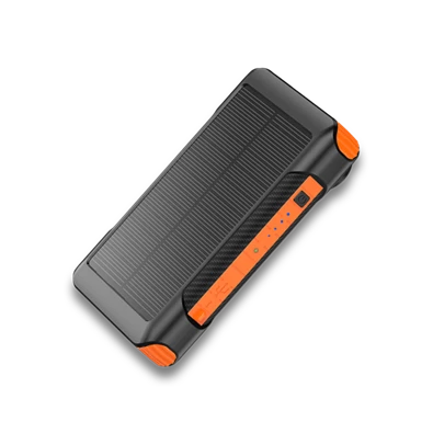CHG Alcor SD10000 Solar & Dynamo vésztöltő beépített lámpával - narancssárga power bank
