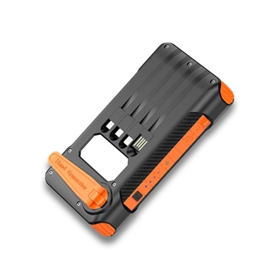 CHG Alcor SD10000 Solar & Dynamo vésztöltő beépített lámpával - narancssárga power bank