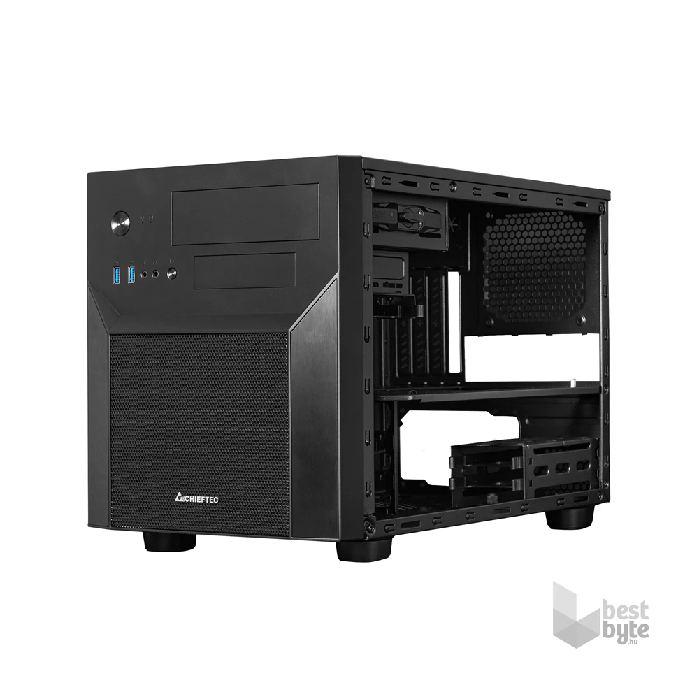 CHIEFTEC CI-02B-OP fekete (táp nélküli) mATX ház