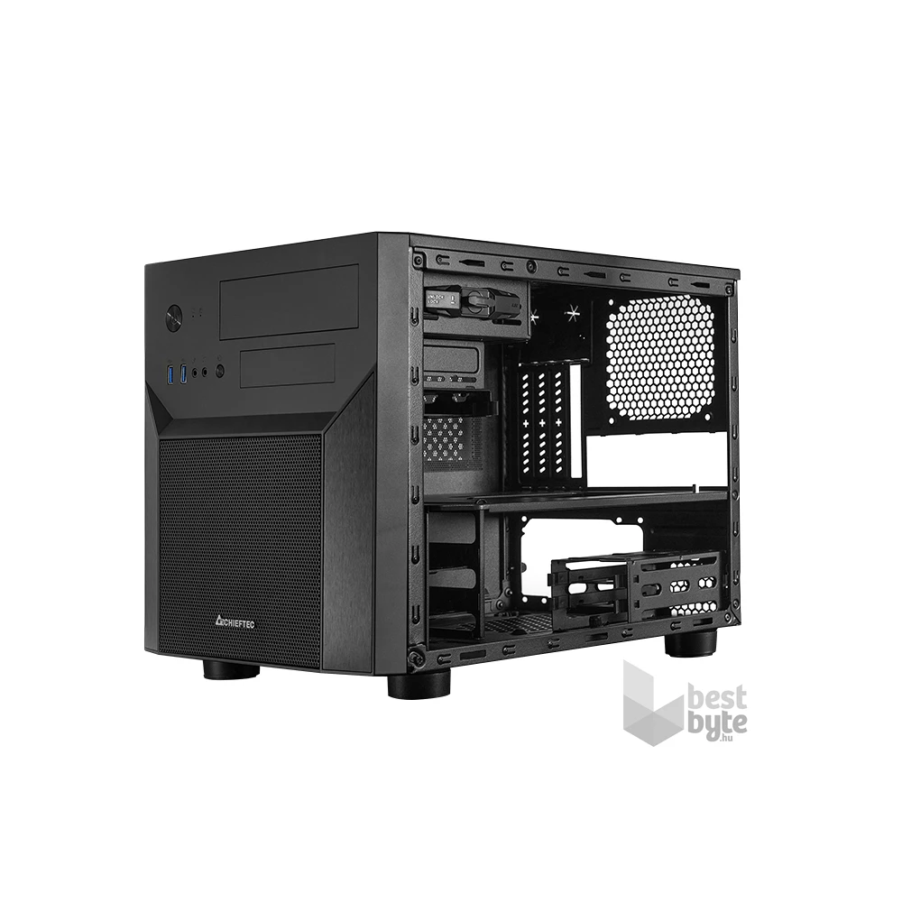 CHIEFTEC CI-02B-OP fekete (táp nélküli) mATX ház