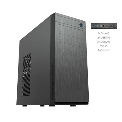 CHIEFTEC HC-10B-OP fekete (táp nélküli) ATX ház