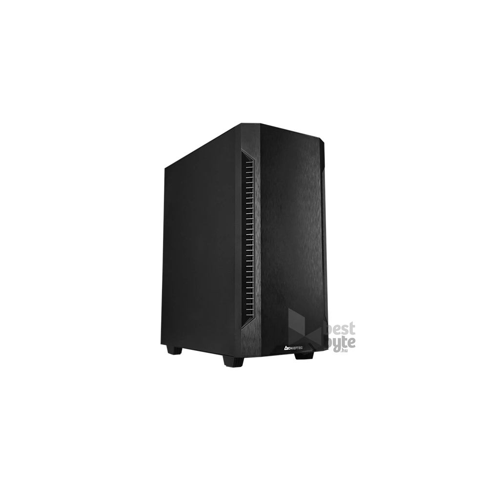 CHIEFTEC Ház ELOX AS-01B-OP ATX, 1db Ventillátorral, Tápegység nélkül, Fekete