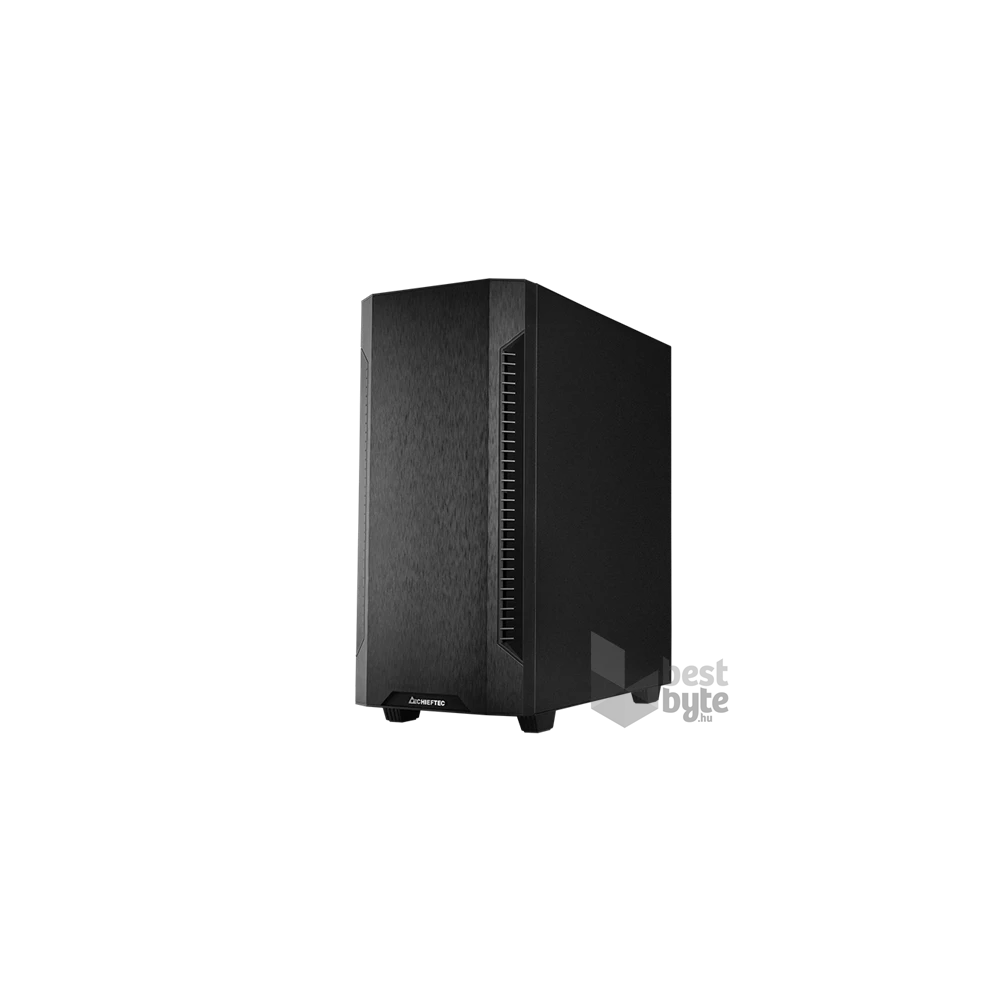 CHIEFTEC Ház ELOX AS-01B-OP ATX, 1db Ventillátorral, Tápegység nélkül, Fekete