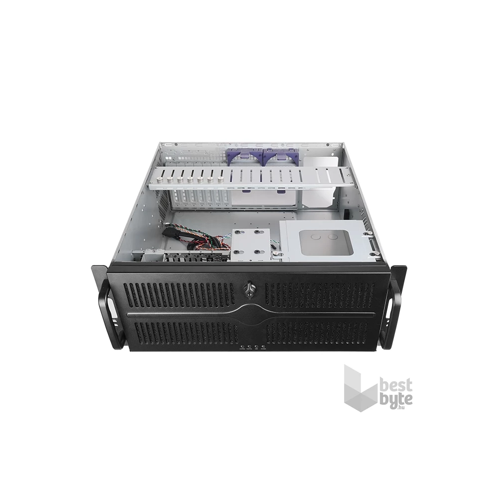 CHIEFTEC UNC-409S-B-OP fekete (táp nélküli) 4U rackbe szerelhető ATX ház