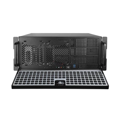 CHIEFTEC UNC-409S-B-OP fekete (táp nélküli) 4U rackbe szerelhető ATX ház