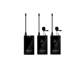 CKMOVA UM100 Kit2 ultrakompakt UHF két csatornás 2 db adó egységgel vezeték nélküli mikrofon rendszer