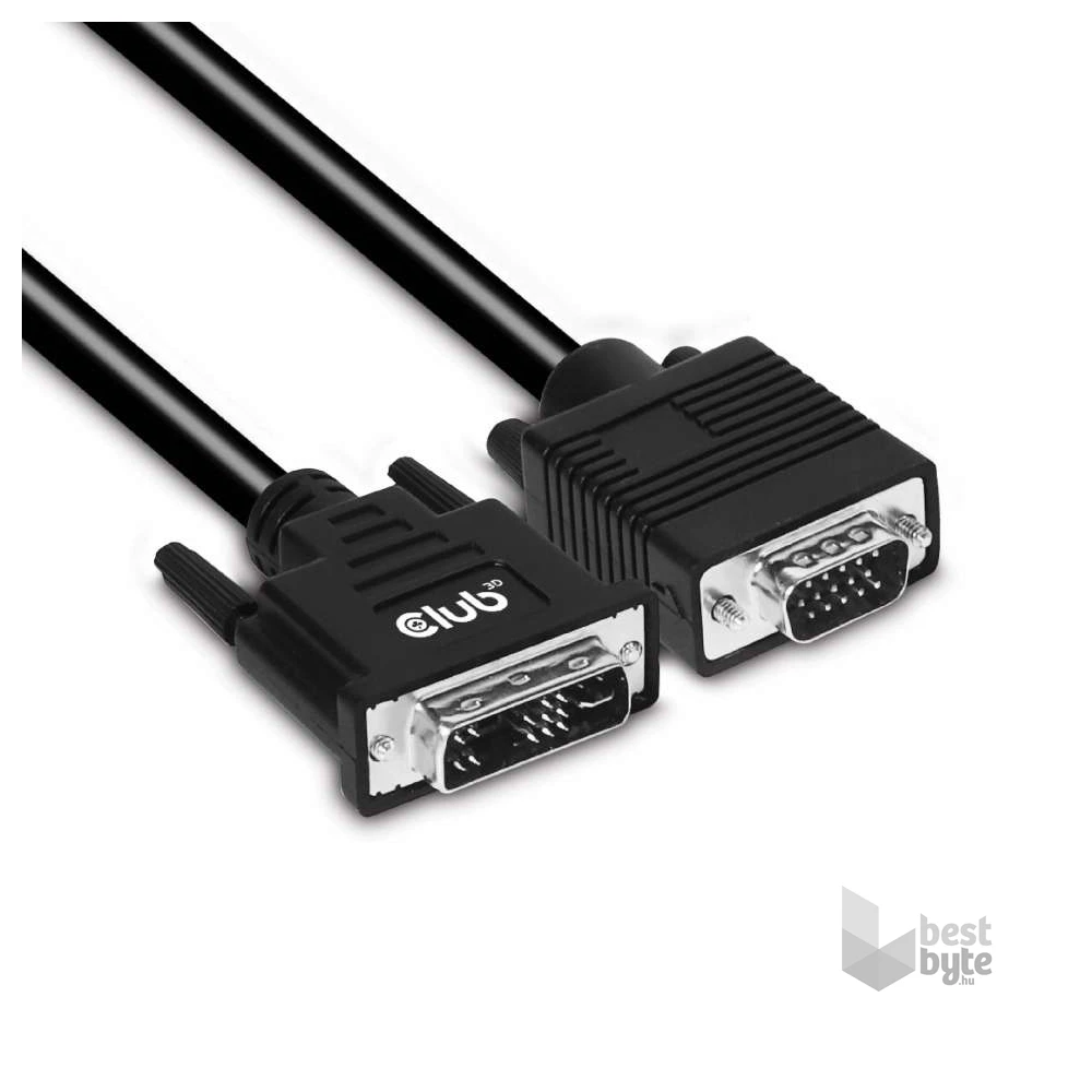 CLUB3D DVI-A - D-SUB 3m kábel