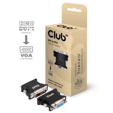 CLUB3D DVI-I - D-SUB(VGA) adapter