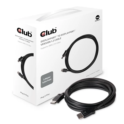 CLUB3D DisplayPort - DisplayPort Ver 1.2 3m kábel