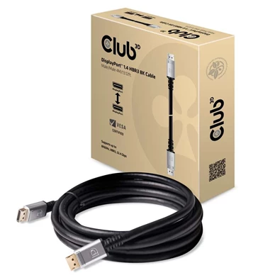 CLUB3D DisplayPort 1.4 HBR3 - DisplayPort 1.4 HBR3 8K/60Hz 4m kábel