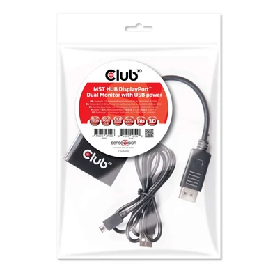 CLUB3D Displayport1.2 -2x Displayport HUB