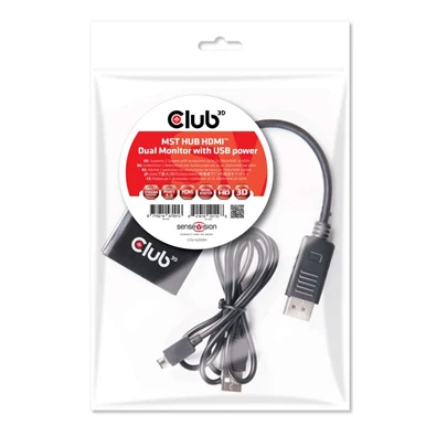 CLUB3D Displayport1.2 -2x HDMI HUB