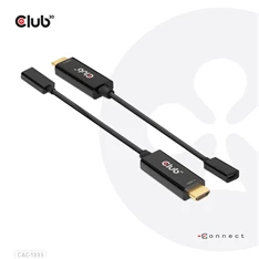 CLUB3D HDMI 2.0 - USB Type C 4K60Hz aktív adapter