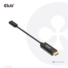 CLUB3D HDMI 2.0 - USB Type C 4K60Hz aktív adapter
