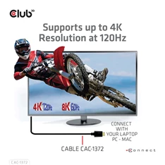 CLUB3D HDMI 2.1 - Ultra High Speed HDMI 4K 120Hz 2m kábel