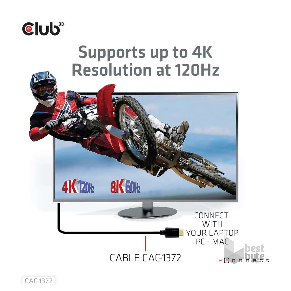 CLUB3D HDMI 2.1 - Ultra High Speed HDMI 4K 120Hz 2m kábel