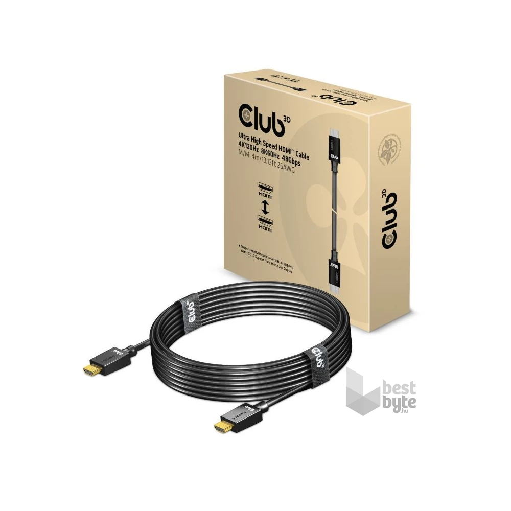 CLUB3D HDMI 2.1 - Ultra High Speed HDMI 4K 120Hz 4m kábel