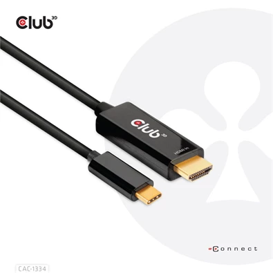 CLUB3D HDMI - USB Type C 4K60Hz 1,8m kábel