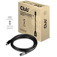 CLUB3D Mini Displayport - Displayport 1.4 HBR3 8K60Hz 1m extension kábel