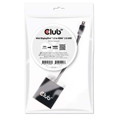 CLUB3D Mini Displayport 1.2 - HDMI 2.0 UHD active adapter