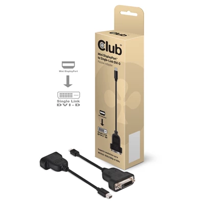 CLUB3D Mini Displayport - DVI-D passive adapter